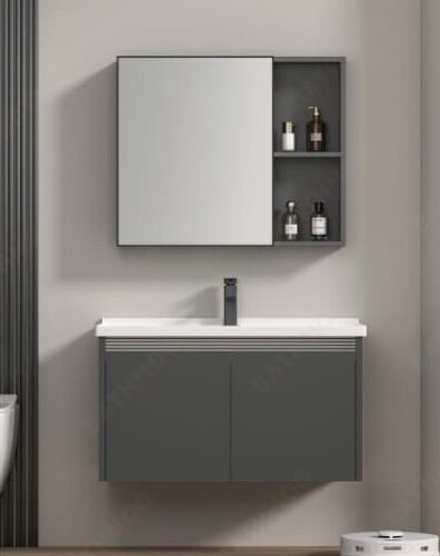 grifo monomando de acero inoxidable para baño